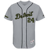 Miguel Cabrera Detroit Tigers Majestic 2017 Memorial Day Authentic Collection Flex Base Player Jersey - Gray