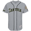 Kyle Seager Seattle Mariners Majestic 2017 Memorial Day Authentic Collection Flex Base Player Jersey - Gray