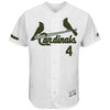 Yadier Molina St. Louis Cardinals Majestic 2017 Memorial Day Authentic Collection Flex Base Player Jersey - White