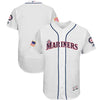 Seattle Mariners Majestic 2018 Stars and Stripes Authentic Collection Flex Base Team Jersey - White