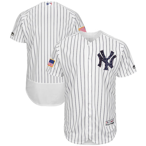 New York Yankees Majestic 2018 Stars & Stripes Flex Base Team Jersey