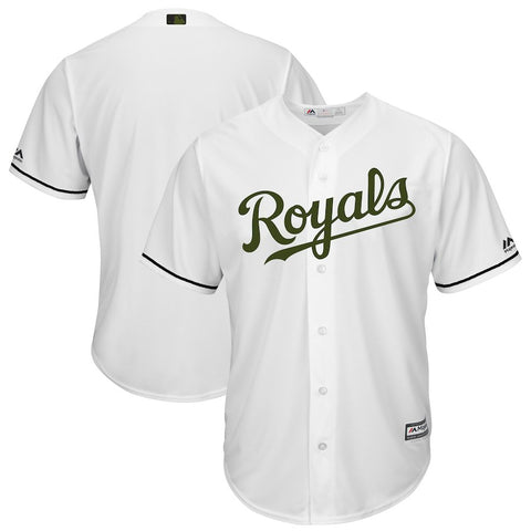 Kansas City Royals Majestic 2017 Memorial Day Cool Base Team Jersey - White