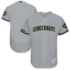 Cincinnati Reds Majestic 2018 Memorial Day Authentic Collection Flex Base Team Jersey - Gray