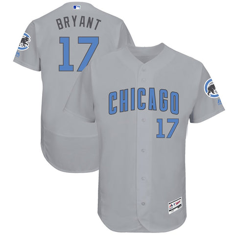 Kris Bryant Chicago Cubs Majestic Father's Day Flex Base Jersey - Gray