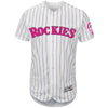 Colorado Rockies Majestic Mother's Day Flex Base Team Jersey - White