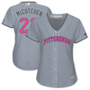 Andrew McCutchen Pittsburgh Pirates Majestic Women's Mother's Day Cool Base Replica Jersey - Gray