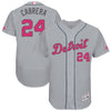 Miguel Cabrera Detroit Tigers Majestic Mother's Day Flex Base Jersey - Gray