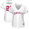Mike Trout Los Angeles Angels Majestic Women's Mother's Day Cool Base Replica Jersey - White