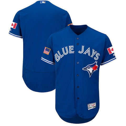 Toronto Blue Jays Majestic 2018 Stars & Stripes Flex Base Team Jersey