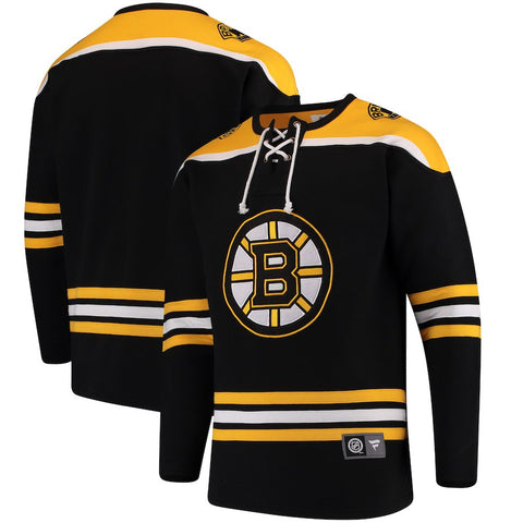 Boston Bruins   Breakaway Lace Up Pullover Sweatshirt - Black