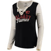 Calgary Flames   Women's True Classics Lace-Up Long Sleeve T-Shirt