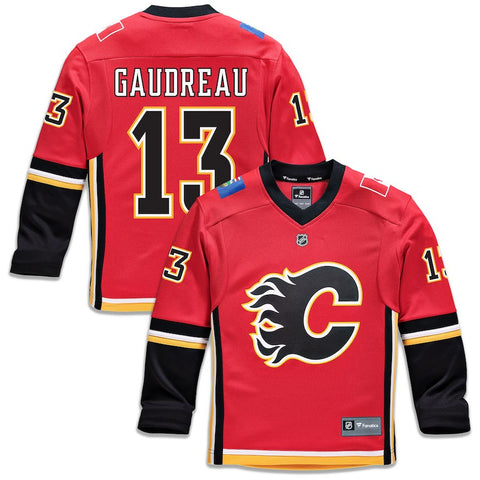 Johnny Gaudreau Calgary Flames   Youth Replica Player Jersey