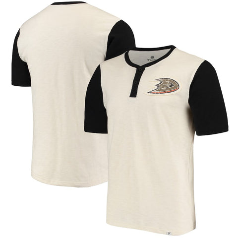 Anaheim Ducks   True Classics Short Sleeve Henley T-Shirt