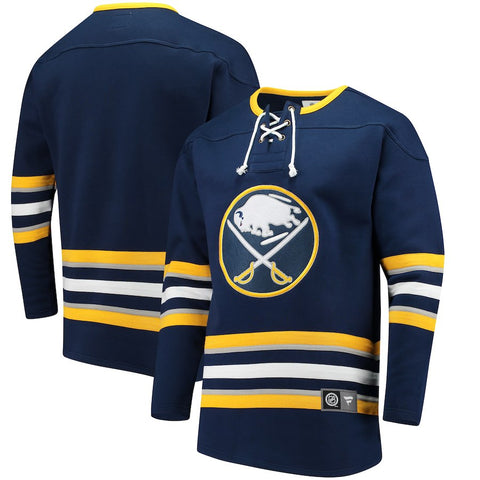 Buffalo Sabres   Breakaway Lace Up Pullover Sweatshirt - Navy