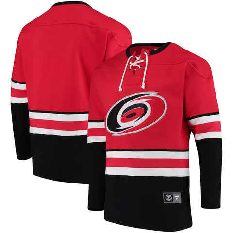 Carolina Hurricanes   Breakaway Lace Up Pullover Sweatshirt - Red