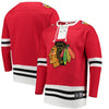 Chicago Blackhawks   Breakaway Lace Up Pullover Sweatshirt - Red