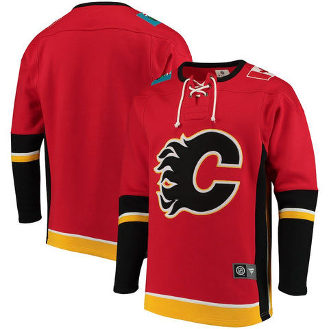 Calgary Flames   Breakaway Lace Up Pullover Sweatshirt - Red