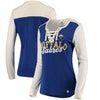 Buffalo Sabres   Women's True Classics Lace-Up Long Sleeve T-Shirt - Navy/White