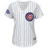 Chicago Cubs Majestic Women's 2017 Gold Program Plus Size Fashion Cool Base Replica Team Jersey - White/Gold