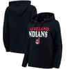 Cleveland Indians '47 Women's Headline Pullover Hoodie - Navy