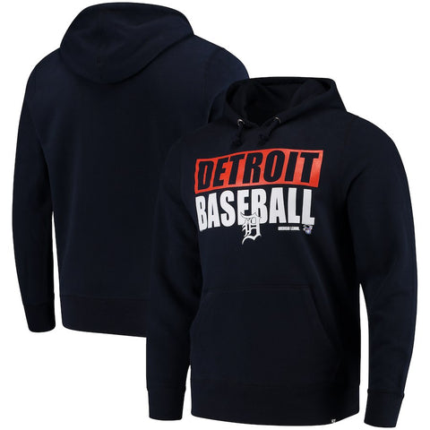 Detroit Tigers '47 Headline Pullover Hoodie - Navy