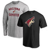 Arizona Coyotes   Big & Tall T-Shirt Combo Set - Black/Heathered Gray