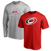 Carolina Hurricanes   Big & Tall T-Shirt Combo Set - Red/Heathered Gray