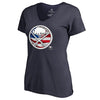 Buffalo Sabres   Women's Plus Sizes Banner Wave T-Shirt - Ash