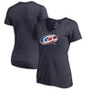 Carolina Hurricanes   Women's Plus Sizes Banner Wave T-Shirt - Ash