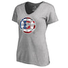 Boston Bruins   Women's Plus Sizes Banner Wave T-Shirt - Ash