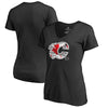 Calgary Flames   Women's Plus Sizes Canada Wave T-Shirt