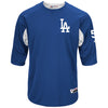 Corey Seager Los Angeles Dodgers Majestic Authentic Collection On-Field 3/4-Sleeve Player Batting Practice Jersey - Royal/White