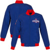 Chicago Cubs JH Design 2016 World Series Champions Bomber Full Zip Jacket - Royal