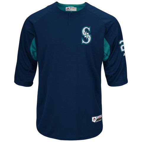 Robinson Cano Seattle Mariners Majestic Authentic Collection On-Field Player Batting Practice Jersey - Navy