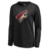 Arizona Coyotes   Women's Primary Logo Pullover Sweatshirt - Black