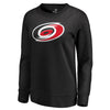 Carolina Hurricanes   Women's Primary Logo Pullover Sweatshirt - Black