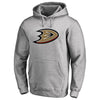 Anaheim Ducks   Primary Logo Pullover Hoodie - Ash