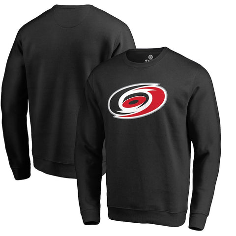 Carolina Hurricanes   Primary Logo Pullover Sweatshirt - Black