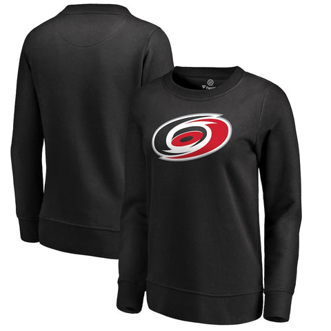 Carolina Hurricanes   Women's Primary Logo Pullover Sweatshirt - Black
