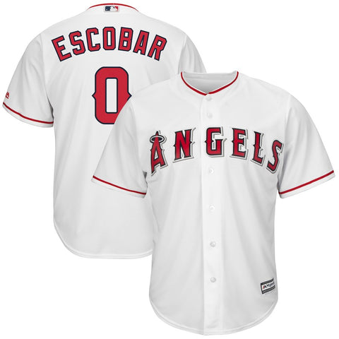 Yunel Escobar Los Angeles Angels Majestic Home Official Cool Base Replica Player Jersey - White