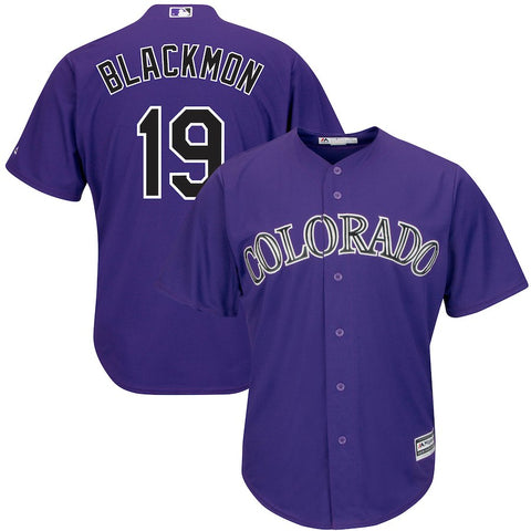 Charlie Blackmon Colorado Rockies Majestic Alternate Official Cool Base Replica Player Jersey