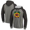 Chicago Blackhawks   Alternate Logo 2 Raglan Sleeve Pullover Hoodie - Ash/Black