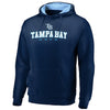 Tampa Bay Rays   Big & Tall Block Lineup Zone Fleece Pullover Hoodie - Navy