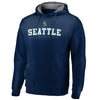 Seattle Mariners   Big & Tall Block Lineup Zone Fleece Pullover Hoodie - Navy