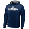 San Diego Padres   Big & Tall Block Lineup Zone Fleece Pullover Hoodie - Navy