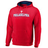 Philadelphia Phillies   Big & Tall Block Lineup Zone Fleece Pullover Hoodie - Red