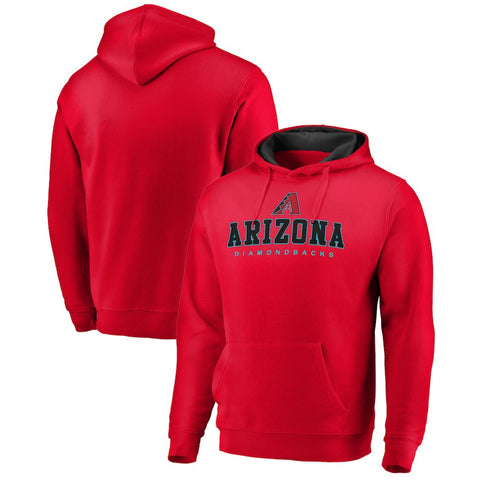 Arizona Diamondbacks   Big & Tall Block Lineup Zone Fleece Pullover Hoodie - Red