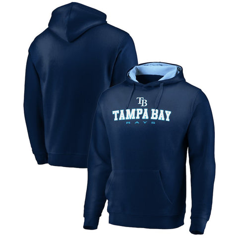 Tampa Bay Rays   Big & Tall Block Lineup Zone Fleece Pullover Hoodie - Navy