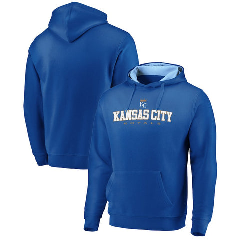 Kansas City Royals   Big & Tall Block Lineup Zone Fleece Pullover Hoodie - Royal