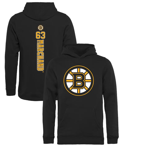 Brad Marchand Boston Bruins   Youth Backer Pullover Hoodie - Black